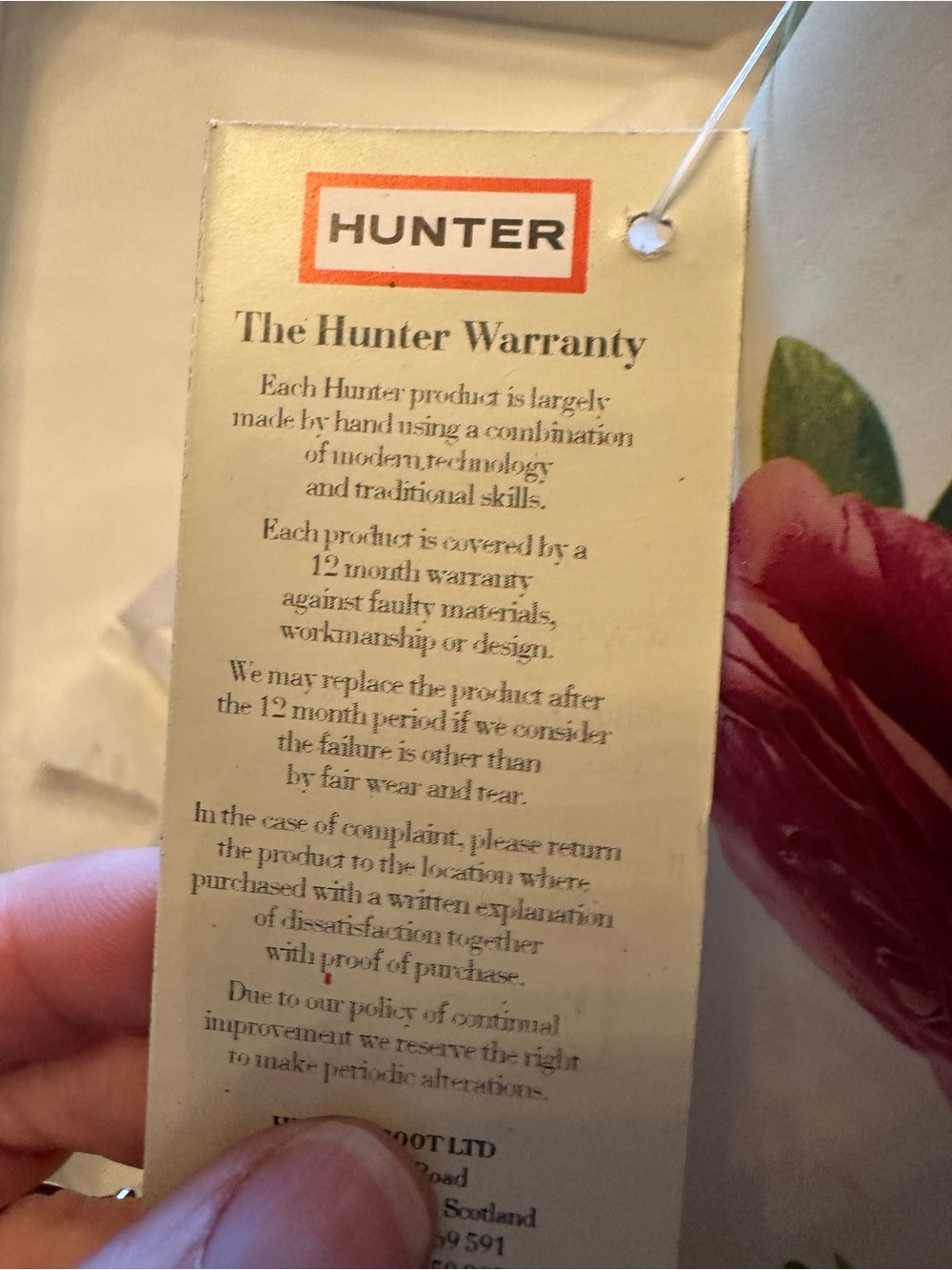 Hunter Royal Horticulture Society Floral Rose Print Rain Boots LE 2009 NIB 8 US - Picture 4 of 10